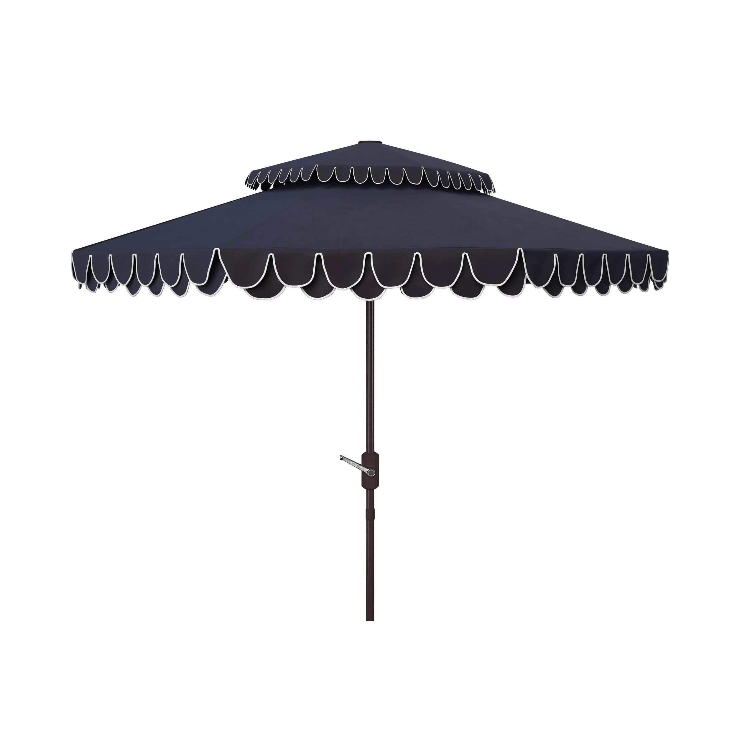 Parasol déporté double toit 274 cm avec cantonnière Kjerstin SAFAVIEH Outdoor