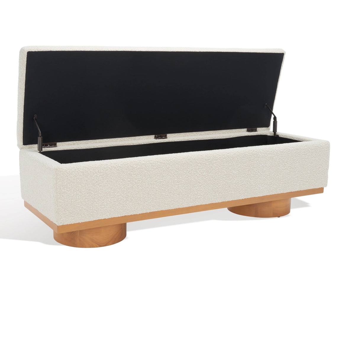 Banc de rangement Sunneva Boucle SAFAVIEH Couture - 61 po L x 20 po P x 19 po H - 61Lx20Px19H