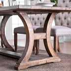 Ensemble de salle à manger 7 pièces Quigley en pin rustique par Furniture of America