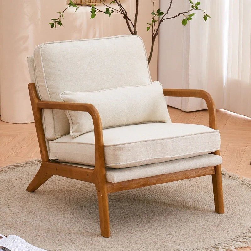 Fauteuil d'appoint rembourré Mid-Century Modern