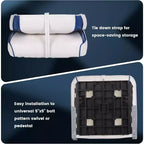 Lot de 2 sièges de bateau pliants à dossier bas – Coussin élastique épais 48x42 cm, sièges de bateau étanches pour Bass Tracker et bateaux de tourisme