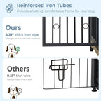 Meuble Cage pour Chien 70.86'' Grande Race Meuble TV avec Coussin & Deux Chambres (Sans Coussin)