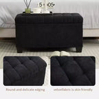 Banc de rangement ottoman TUYOHW avec pieds, 40,6 x 76,2 x 40,9 cm, pour salon, chambre et entrée