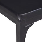 Ensemble table de cuisine extensible 3 pièces VECELO 63" avec bancs, salle à manger moderne pour 8/6/4 personnes, noir/marron/blanc