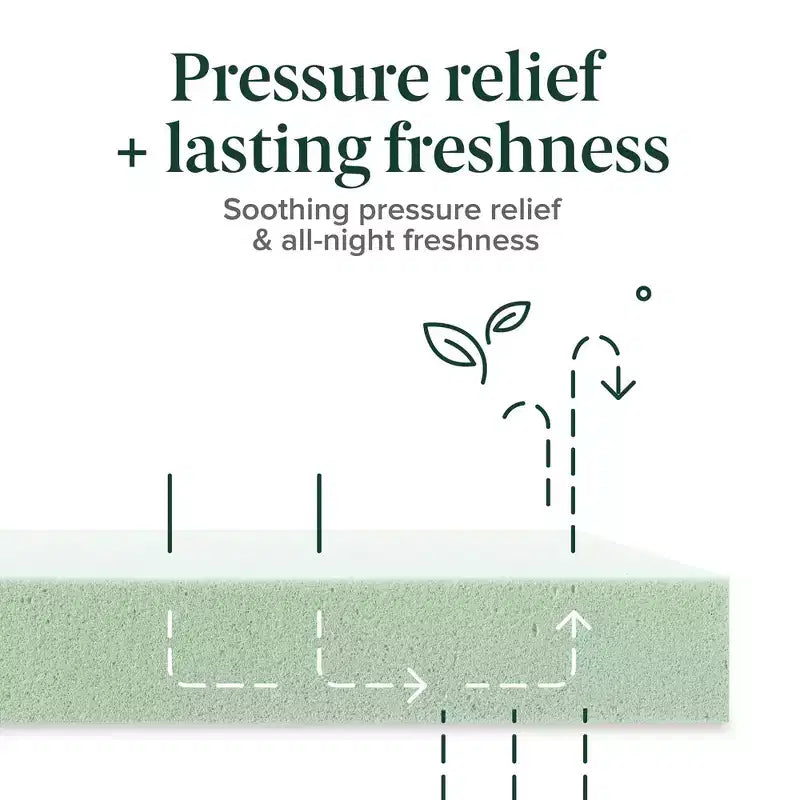 Matelas en mousse à mémoire de forme Zinus 14 King au thé vert, sans fibre de verre, fermeté moyenne, soulagement de la pression zoné, CertiPUR-US, matelas en boîte