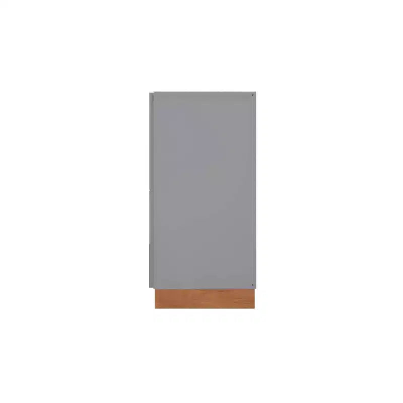 29.92 Cornelia Cabinet Gris/Naturel - Manhattan Comfort : Meuble de rangement et bibliothèque multi-usage
