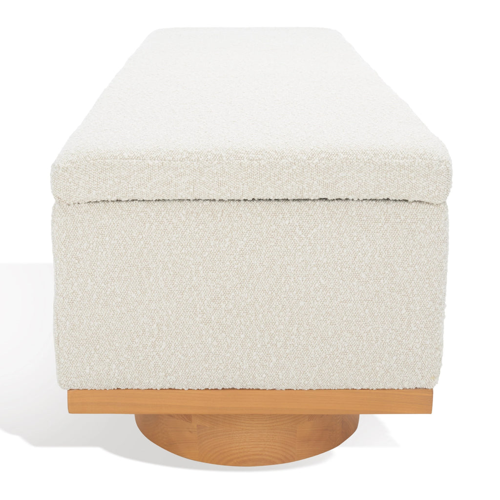 Banc de rangement Sunneva Boucle SAFAVIEH Couture - 61 po L x 20 po P x 19 po H - 61Lx20Px19H