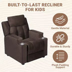 Fauteuil inclinable pour enfants Home Imports Emporium, fauteuil inclinable en peluche pour les tout-petes de 15 ans, fauteuil rembourré confortable pour chambre d'enfant ou chambre à coucher