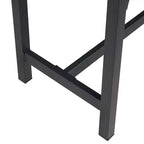 Ensemble table de cuisine extensible 3 pièces VECELO 63" avec bancs, salle à manger moderne pour 8/6/4 personnes, noir/marron/blanc