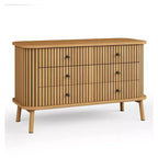 Commode Garvee 47 à 6 tiroirs, commode compacte en bois avec pieds en métal, organisateur de rangement style ferme pour chambre à coucher, chambre d'enfant ou appartement