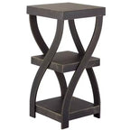 Table d'appoint en bois torsadé à effet vieilli The Lakeside Collection -
