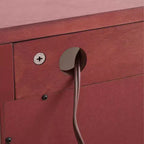 Vitrine à 2 portes avec portes en verre trempé, panneau arrière miroir, étagères réglables et éclairage pour le bureau à domicile