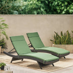 Ensemble de coussins d'extérieur Salem pour chaise longue - Coussins uniquement (lot de 2) par Christopher Knight Home - 79,25L x 27,50W x 1,50H