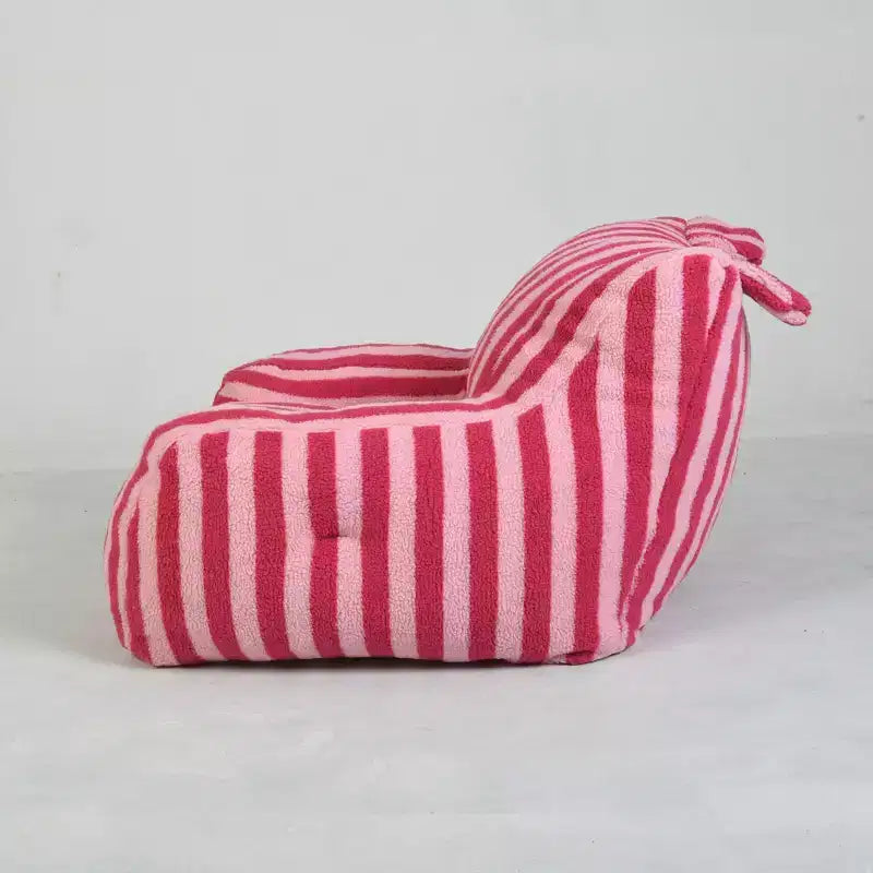 Poufs Okak pour adultes, canapé pouf avec rembourrage touffeté doux, chaise de sol avec poches latérales pour salon, chambre à coucher