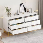Acekool Commode en tissu à 6 tiroirs, petite commode de rangement avec plateau en bois, table de chevet moderne et organisateur de vêtements pour chambre à coucher, placard, salon