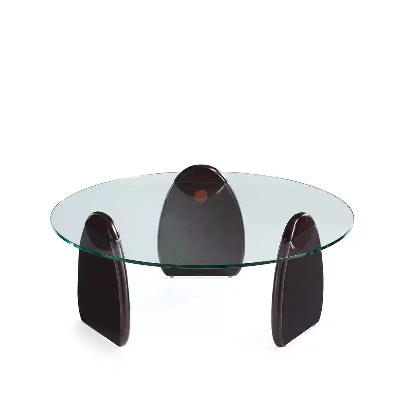 Manhattan Comfort Artesia Ensemble table basse et table d'appoint 2 pièces Noyer foncé