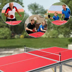 Table de ping-pong portable, 183x91 cm, professionnelle, pour intérieur/extérieur, avec filet, 2 raquettes et 3 balles, pour adultes/adolescents