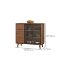 Buffet en bois moderne avec de spacieux placards de rangement