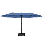 MAISON ARTS Grand Parasol Double Face de 4,5 m avec Base Incluse pour Patio