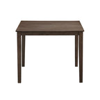 Ensemble Table et Chaises de Salle à Manger Carrée en Bois, Table à Manger Décontractée avec 4 Chaises de Salle à Manger Rembourrées pour Coin Repas de Cuisine