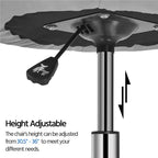 Fauteuil Yaheetech pivotant touffeté réglable en hauteur