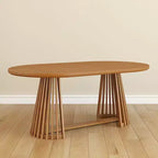 Table à manger rectangulaire 72 Lido Plank+Beam, table de cuisine minimaliste en bois massif pour 6 personnes