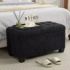 Banc de rangement ottoman TUYOHW avec pieds, 40,6 x 76,2 x 40,9 cm, pour salon, chambre et entrée