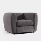 HOMES: Intérieur et Extérieur Fauteuil d'appoint profond Sunhaven Contemporary en tissu bouclé