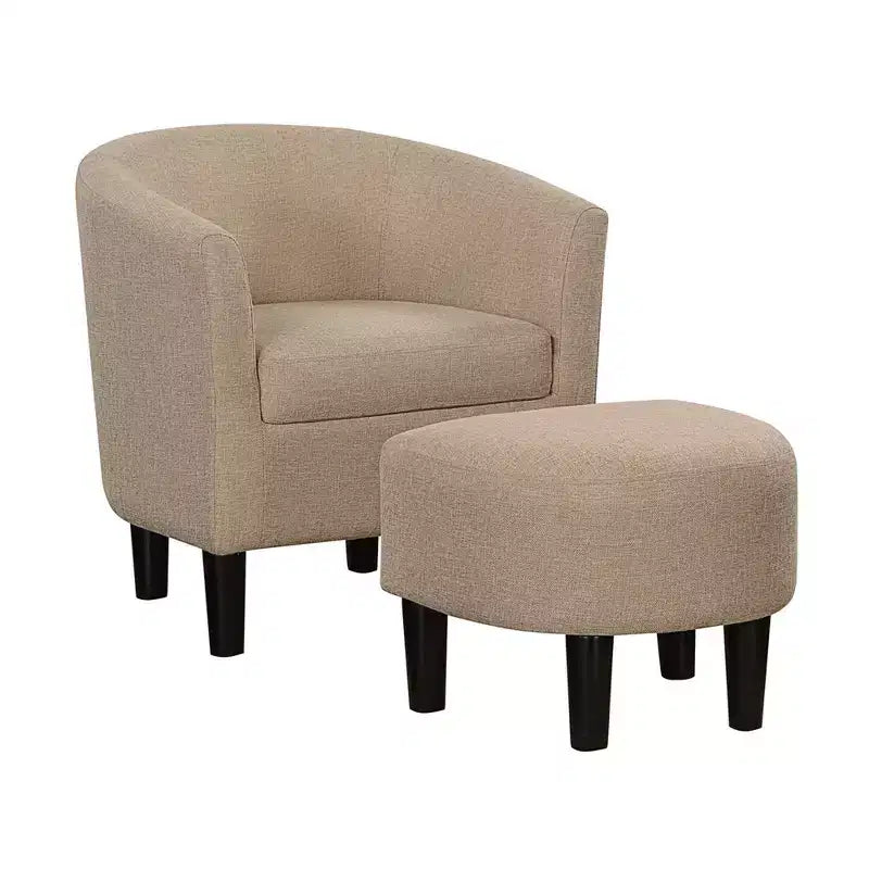 Breighton Home Fauteuil d'appoint avec ottoman Churchill