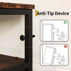 Commode TV de 160 cm en tissu pour chambre à coucher - Commode longue à 12 tiroirs pour salon - Commode noire avec étagères ouvertes