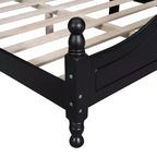 Cadre de lit plateforme en bois Queen Size Whisen, lit plateforme avec support à lattes en bois