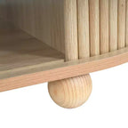Table basse ovale avec porte accordéon - ModernLuxe