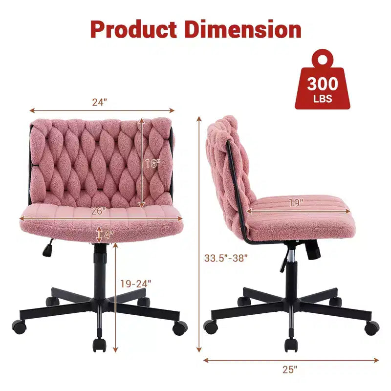 Chaise de bureau à roulettes, Chaise croisée en tissu gris, Chaise de bureau pivotante à roulettes, Chaise d'ordinateur à siège large, Chaise de vanité réglable en hauteur