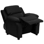 Fauteuil inclinable contemporain Flash Furniture de luxe rembourré pour enfants avec accoudoirs de rangement