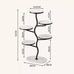 Support de Plante en Métal, Étagère à Fleurs d'Intérieur Multi-Niveaux, Étagère d'Angle pour Plantes, Support de Pot de Fleurs Haut, Étagère de Rangement pour Patio, Salon