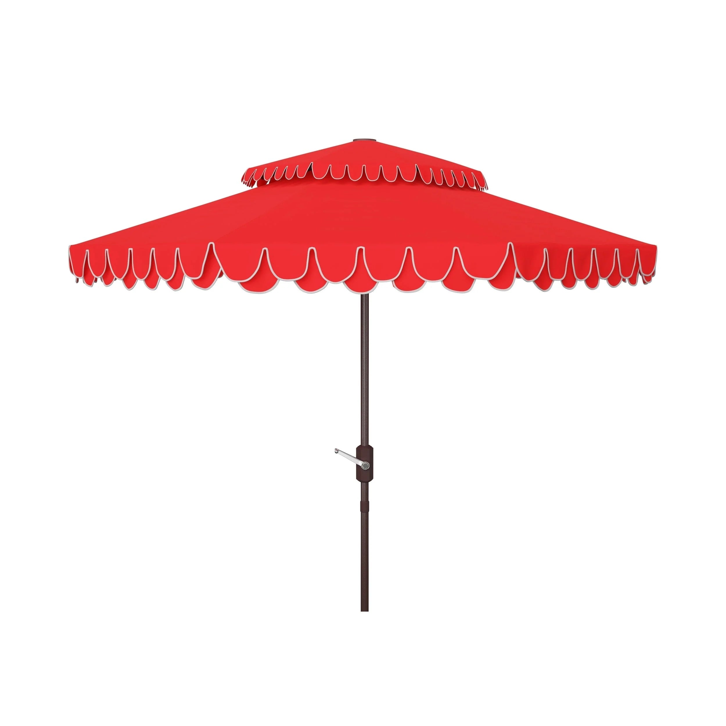 Parasol déporté double toit 274 cm avec cantonnière Kjerstin SAFAVIEH Outdoor