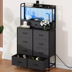 Commode intelligente à 11 tiroirs en tissu, organisateur de rangement industriel avec dispositif anti-basculement pour chambre à coucher, salon, placard