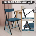 Chaise pliante rembourrée SUGIFT avec doubles charnières