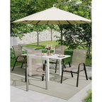 Lot de 4 chaises de terrasse GustoWave, chaises de salle à manger empilables d'extérieur toutes saisons, meubles de jardin respirants pour le jardin