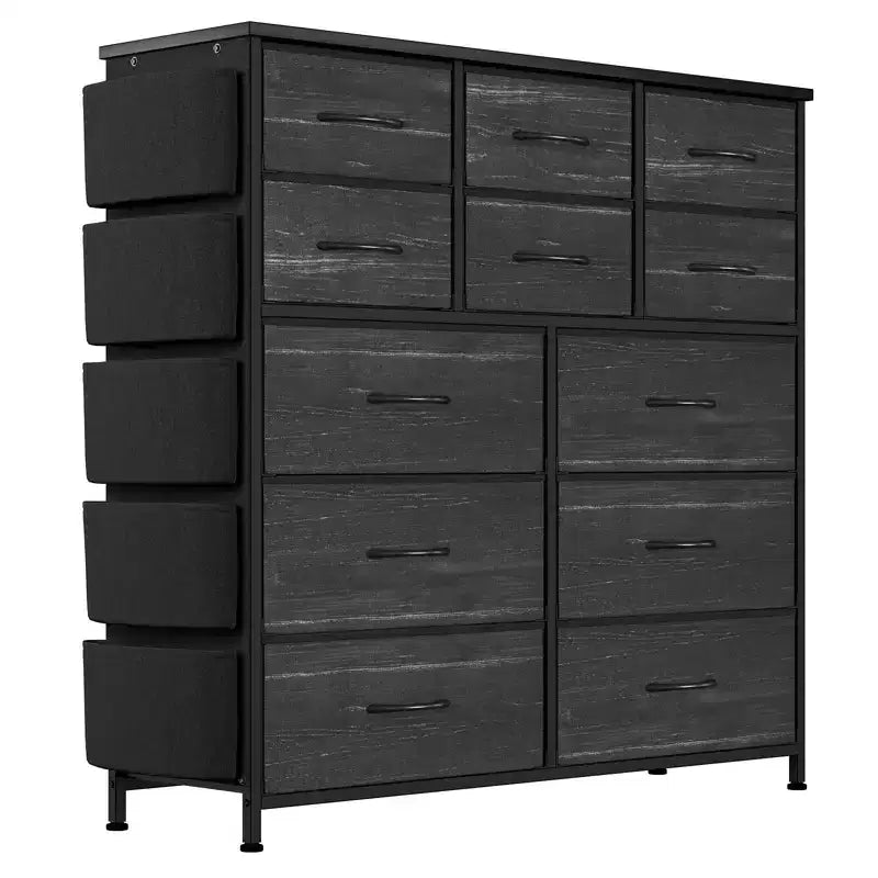 Commode de chambre à 12 tiroirs en tissu, commode et chiffonnier