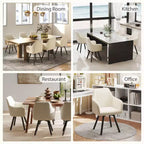 Lot de 2 chaises de salle à manger du milieu du siècle avec accoudoirs