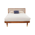 Lit plateforme en bois Belham de Alpine Furniture en Noyer foncé (Brun)