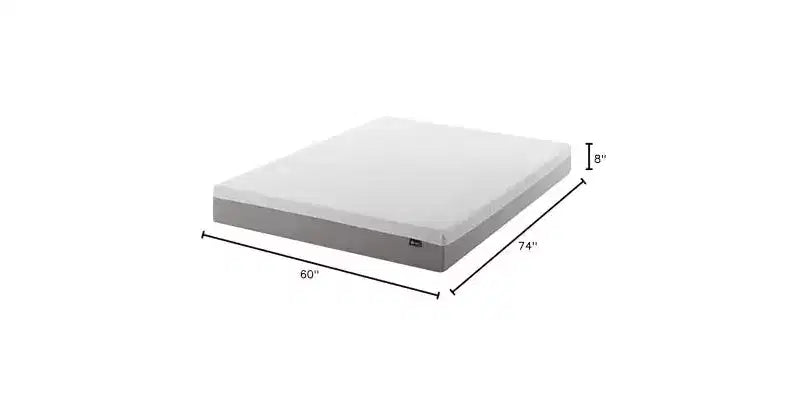 Matelas en mousse à mémoire de forme Zinus Ultima RV 8 pouces, Short Queen, sans fibre de verre, fermeté moyenne, mousse à mémoire de forme respirante, mousses et tissus certifiés sûrs