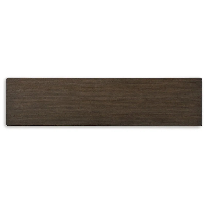 Table de canapé marron - 72 L x 18 P x 34,75 H
