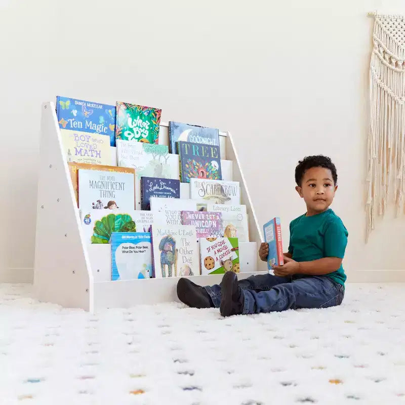 ECR4Kids Étagère à Livres et de Présentation en Bois, Simple Face, Montessori