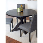 Ensemble de salle à manger 5 pièces Mytzi de Roundhill Furniture, table à manger à piètement croisé avec 4 chaises élégantes