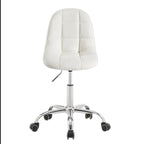Chaise de bureau à domicile sans accoudoirs Javlergo, chaise de bureau d'ordinateur réglable en hauteur avec roulettes