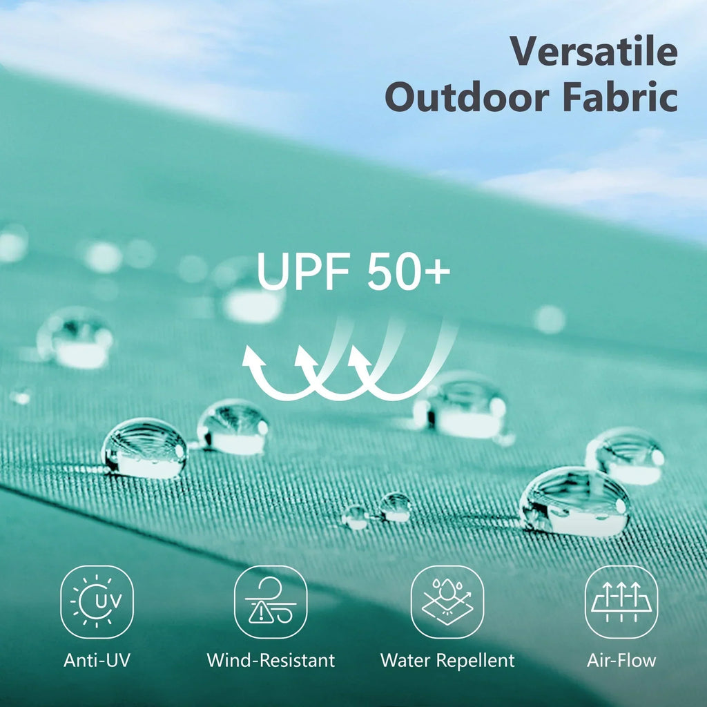 MAISON ARTS Grand Parasol Double Face de 4,5 m avec Base Incluse pour Patio
