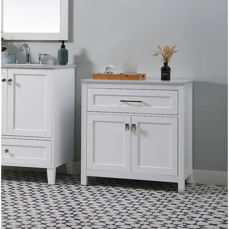 Meuble de rangement de salle de bain autoportant Indigo Home 30 pouces - 30 x 16
