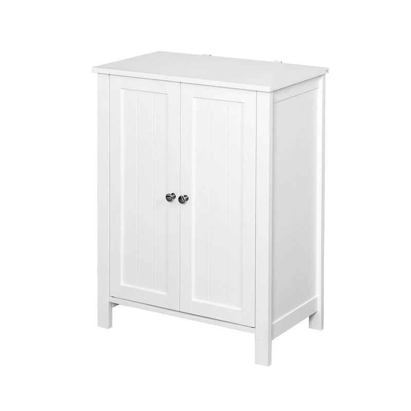 Meuble de rangement de salle de bain au sol avec double porte